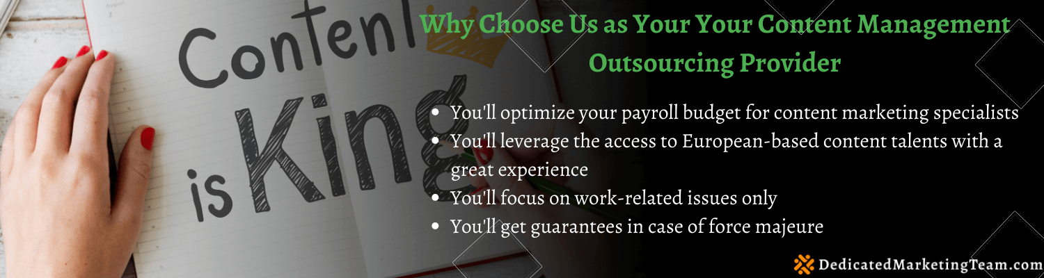 why choose us for content management outsourcing